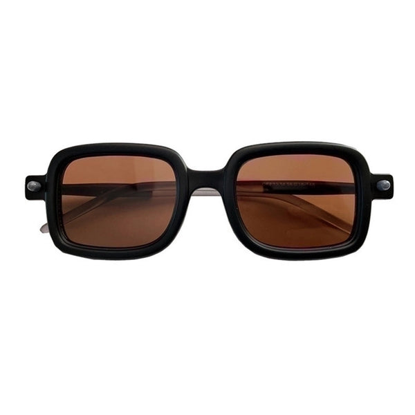 Hip-hop Streetwear Geometric Pc Square Full Frame Glasses