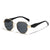 Hip-hop Streetwear Solid Color Ac Polygon Full Frame Women's Sunglasses