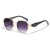 Hip-hop Streetwear Solid Color Ac Polygon Full Frame Women's Sunglasses