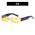 Hip-hop Streetwear Solid Color Ac Square Full Frame Men's Sunglasses