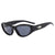 Hip-hop Streetwear Solid Color Pc Cat Eye Full Frame Women's Sunglasses