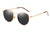 Hip-hop Streetwear Solid Color Tac Round Frame Full Frame Women's Sunglasses