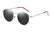 Hip-hop Streetwear Solid Color Tac Round Frame Full Frame Women's Sunglasses