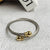 Hip-hop Stripe Stainless Steel Unisex Rings Bracelets