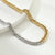 Hip-hop Titanium Steel Color Matching Cuban Chain Necklace Wholesale