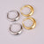 Hollow Crescent-shaped Titanium Steel Earrings Wholesale