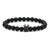 Hot Sale Matte Black Stone Micro Inlaid Zircon Crown Couple Bracelet Copper Beads Bracelet Wholesale