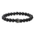 Hot Sale Matte Black Stone Micro Inlaid Zircon Crown Couple Bracelet Copper Beads Bracelet Wholesale