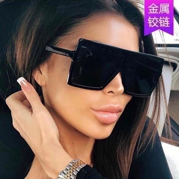 Hot Sale Retro Big Frame Sunglasses New Street Shooting Trend Sunglasses Frame Metal Hinge Wholesale