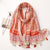 Hot Selling Fashion Retro Small Flower Twill Cotton Scarf