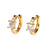 Hot Selling Fashion Simple Personality Inlaid Zircon Hoop Earrings Wholesale