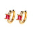 Hot Selling Fashion Simple Personality Inlaid Zircon Hoop Earrings Wholesale