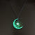 Hot Selling Hollow Spiral Moon Luminous Pendant Cyclone Luminous Bead Necklace Wholesale