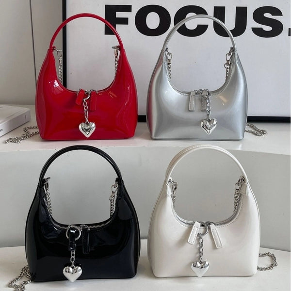 Hot Wholesale Bag Women's  New Patent Leather High-end Texture Shoulder Popular Fashion  Crossbody Bag