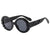 IG Style Basic Simple Style Round Leopard Pc Round Frame Full Frame Women's Sunglasses