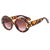 IG Style Basic Simple Style Round Leopard Pc Round Frame Full Frame Women's Sunglasses