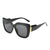 IG Style Basic Simple Style Solid Color Pc Square Full Frame Women's Sunglasses