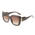 IG Style Basic Simple Style Solid Color Pc Square Full Frame Women's Sunglasses