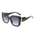 IG Style Basic Simple Style Solid Color Pc Square Full Frame Women's Sunglasses