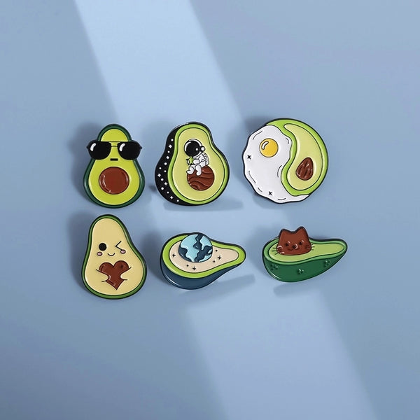 IG Style Cartoon Style Pin Fruit Zinc Alloy Stoving Varnish Plating Unisex Brooches