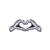 IG Style Cartoon Style Pin Gesture Heart Shape Alloy Stoving Varnish Unisex Brooches