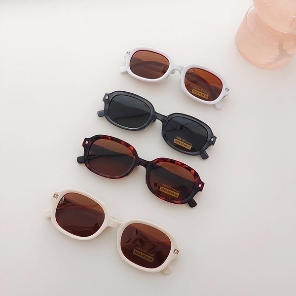 IG Style Color Block Pc PC Polarized Light Resin Oval Frame Full Frame Women's Sunglasses