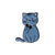 IG Style Cute Pin Cat Zinc Alloy Stoving Varnish Plating Unisex Brooches