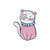 IG Style Cute Pin Cat Zinc Alloy Stoving Varnish Plating Unisex Brooches