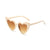 IG Style Cute Sweet Heart Shape Pc Heart Frame Full Frame Women's Sunglasses