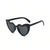 IG Style Cute Sweet Heart Shape Pc Heart Frame Full Frame Women's Sunglasses