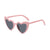 IG Style Cute Sweet Heart Shape Pc Heart Frame Full Frame Women's Sunglasses