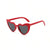 IG Style Cute Sweet Heart Shape Pc Heart Frame Full Frame Women's Sunglasses