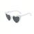 IG Style Cute Sweet Heart Shape Pc Heart Frame Full Frame Women's Sunglasses