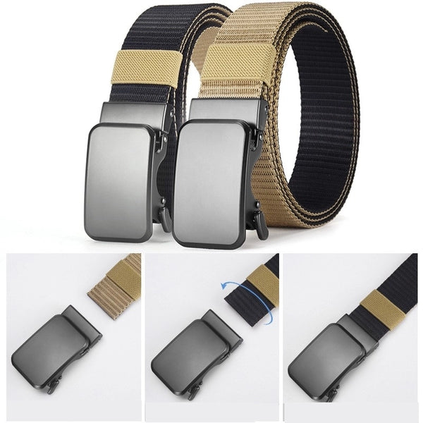 IG Style Hip-Hop Exaggerated Solid Color Alloy Woven Fabric Men's Woven Belts