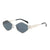 IG Style Hip-Hop Solid Color Ac Polygon Full Frame Glasses