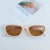 IG Style Modern Style Solid Color Pc Resin Cat Eye Full Frame Women's Sunglasses