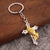 IG Style Retro Cross Hand Alloy Iron Polishing White Gold Plated Bag Pendant Keychain