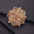 IG Style Shiny Pin Flower Alloy Plating Inlay Rhinestones Unisex Brooches