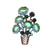 IG Style Simple Style Leaf Plant Flower Alloy Inlay Rhinestones Pearl Unisex Brooches