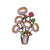 IG Style Simple Style Leaf Plant Flower Alloy Inlay Rhinestones Pearl Unisex Brooches