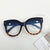 IG Style Solid Color Pc Resin Cat Eye Full Frame Optical Glasses