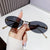 IG Style Streetwear Solid Color Pc Oval Frame Frameless Women's Sunglasses