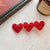 IG Style Sweet Women's Heart Shape Acetic Acid Sheets Metal Hair Clip