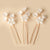 IG Style Women'S Flower Alloy Plastic Ceramics Handmade Hairpin