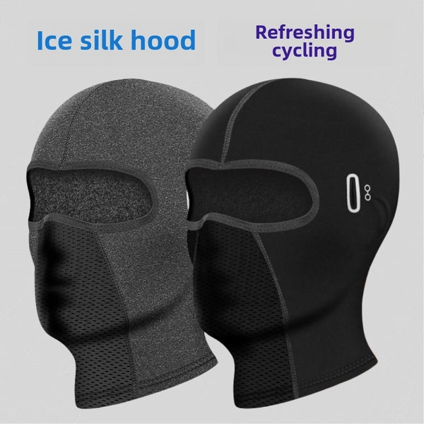 Ice Silk Headgear Quick-drying Hat Men's And Women's Spring And Summer Riding Sunscreen Summer Sweat-proof Motorcycle Full Face Helmet Mask