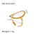 Ig Style Basic Simple Style Tree Symbol Lingge Stainless Steel Plating 18k Gold Plated Open Rings