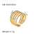 Ig Style Basic Simple Style Tree Symbol Lingge Stainless Steel Plating 18k Gold Plated Open Rings