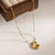 Ig Style Casual Classic Style Letter Stainless Steel Solid Color 18k Gold Plated Pendant Necklace