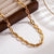 Ig Style Casual Simple Style Solid Color Stainless Steel 18k Gold Plated Necklace