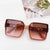 Ig Style Casual Vacation Solid Color Pc Resin Square Full Frame Women's Sunglasses